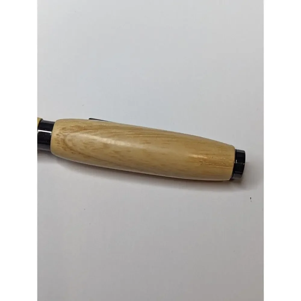 Slimline Twist Pen Gun Metal Finish Pine Body Hand‎ Turned Pen